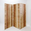 Best Pamono Wicker & Metal Folding Screen or Room Divider in the style of Audoux Minet