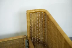 Online Pamono Wicker Bed by Adalberto Dal Lago, 1960s