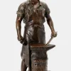 Pamono Wilhelm Albermann, The Blacksmith of Solingen, 1895, Zinc> Classical