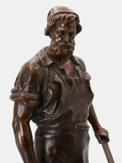 Pamono Wilhelm Albermann, The Blacksmith of Solingen, 1895, Zinc><noscript><img width=