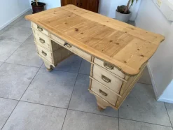 Pamono Wilhelminian Style Desk in Natural Wood><noscript><img width=