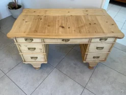 Pamono Wilhelminian Style Desk in Natural Wood><noscript><img width=