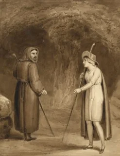 Hot Pamono William Derby, Edwin & Angelina, Early 19th Century, Watercolour