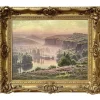 Pamono William Didier-Pouget, Morning Mists, Heathers In Bloom, Dordogne Valley, Oil on Canvas, Framed> Classical