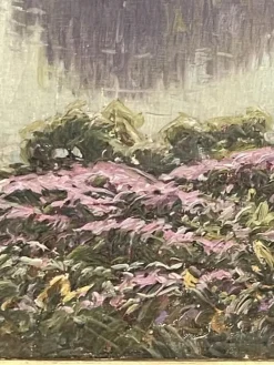 Pamono William Didier-Pouget, Morning Mists, Heathers In Bloom, Dordogne Valley, Oil on Canvas, Framed><noscript><img width=