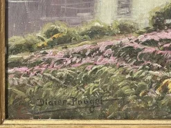 Pamono William Didier-Pouget, Morning Mists, Heathers In Bloom, Dordogne Valley, Oil on Canvas, Framed><noscript><img width=