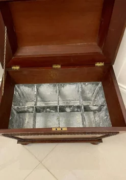 Pamono William IV Carved Mahogany Wine Cooler, 1830s