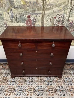 Discount Pamono William IV Mahogany Chest of Drawers, 1800s