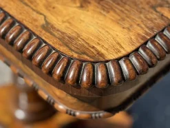 Best Pamono William IV Rosewood Fold-Over Card Table, 1830s