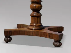 Best Pamono William IV Rosewood Fold-Over Card Table, 1830s