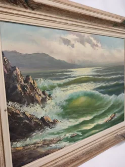 Pamono Willy Baumgartner, Ocean, 1970s, Oil on Canvas