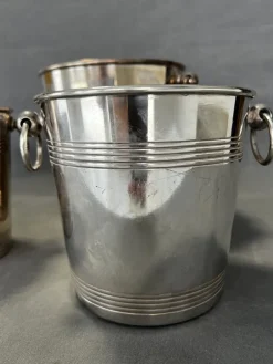 Pamono Wine Coolers in Metal from Christofle, 1960s, Set of 4><noscript><img width=