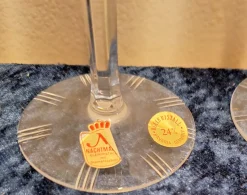 Pamono Wine Glasses in Different Colours in Cut Crystal Glass from Nachtmann, 1970s, Set of 6><noscript><img width=