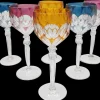 Pamono Wine Glasses in Lead Crystal attributed to Hofbauer Crystal, Baviera, Germany, 1970s, Set of 6> Glassware