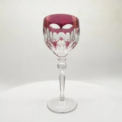Pamono Wine Glasses in Lead Crystal attributed to Hofbauer Crystal, Baviera, Germany, 1970s, Set of 6><noscript><img width=