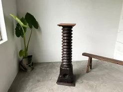 Pamono Wine Press Bolster, 1900> Pedestals And Columns