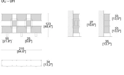 New Pamono Wood and Aluminium Nuage Shelving Unit by Charlotte Perriand for Cassina