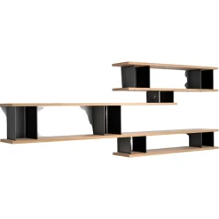 New Pamono Wood and Aluminium Nuage À Plots Shelf by Charlotte Perriand for Cassina