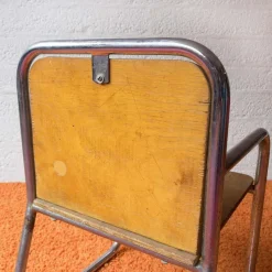 Outlet Pamono Wood and Chrome Tubular Childrens Chair, 1960s