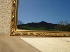 Best Pamono Wood and Gilded Stucco Mirror, 1950s