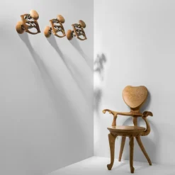 Outlet Pamono Wood and Metal Calvet Hanger by Antoni Gaudi