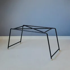 Pamono Wood and Rattan Planter, 1960s><noscript><img width=