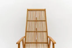 Pamono Wood and Rattan Rocking Chair from Deutsche Werkstätten Hellerau, 1960s