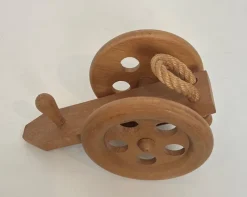 Sale Pamono Wood and Rope Bottle Holder by Audoux & Minet