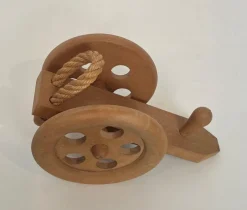 Sale Pamono Wood and Rope Bottle Holder by Audoux & Minet