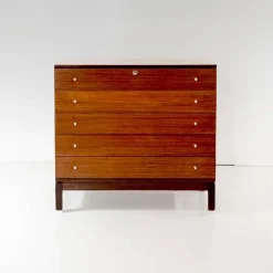 Outlet Pamono Wood Chest of Drawers by Ennio Fazzoli for MIM Roma, Italy, 1960s