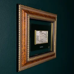 Pamono Wood, Gold & Silver Relief Picture Collection AG3, Italy, 1990s