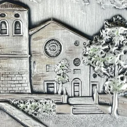 Pamono Wood, Gold & Silver Relief Picture Collection AG3, Italy, 1990s