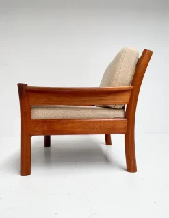 Discount Pamono Wood Ladies Armchair from Dyrlund, 1960s