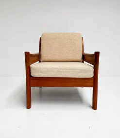 Discount Pamono Wood Ladies Armchair from Dyrlund, 1960s