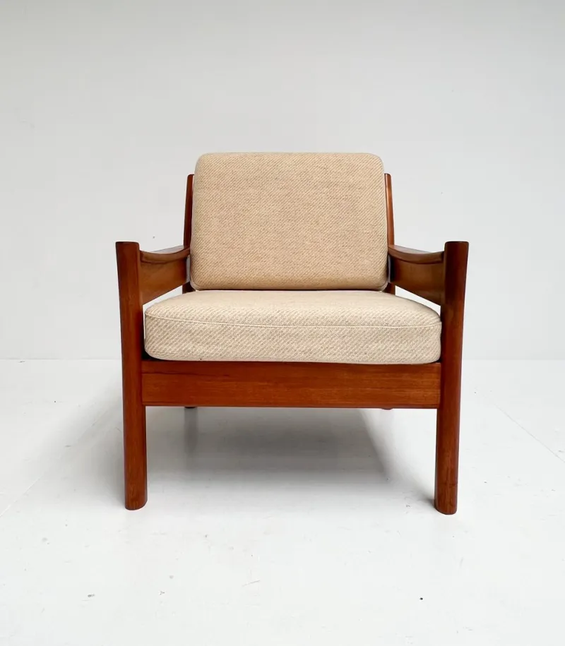 Discount Pamono Wood Ladies Armchair from Dyrlund, 1960s