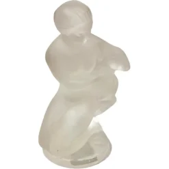 Outlet Pamono Wood Nymph Statuette in Opalescent Glass by Rene Lalique, France, 1960