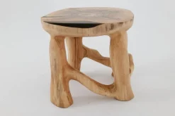 Pamono Wood Sculptural Coffee Table by Logniture><noscript><img width=