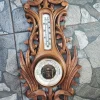 Pamono Wooden Barometer & Thermometer, 1920s> Clocks