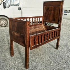 Pamono Wooden Bed Cradle, Italy> Beds & Bedroom Sets