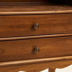 Pamono Wooden Bedside Table with Two Drawers> Nightstands
