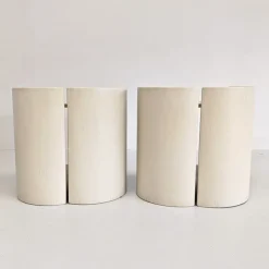 Pamono Wooden Bedside Tables by K. Takahama for Gavina, 1960s, Set of 2> Nightstands
