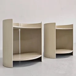 Pamono Wooden Bedside Tables by K. Takahama for Gavina, 1960s, Set of 2><noscript><img width=