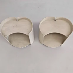 Pamono Wooden Bedside Tables by K. Takahama for Gavina, 1960s, Set of 2><noscript><img width=