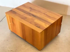 Pamono Wooden Bedside Tables by Mario Marenco for Mobilgirgi, 1980s, Set of 2><noscript><img width=