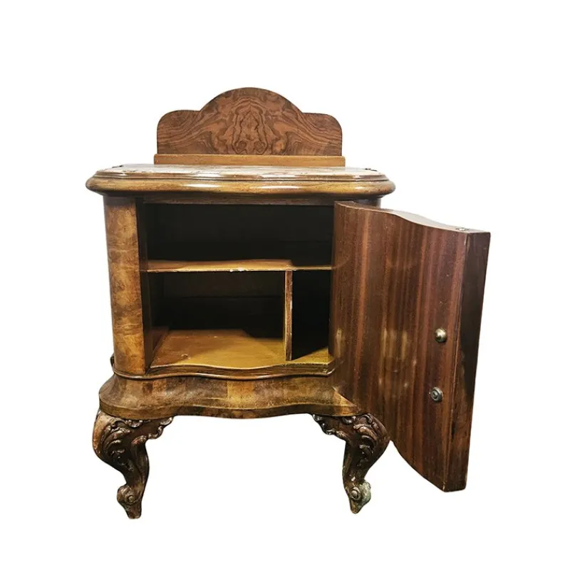Clearance Pamono Wooden Bedside Tables, 1890s, Set of 2