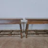 Pamono Wooden Benches, 1960s, Set of 2> Benches