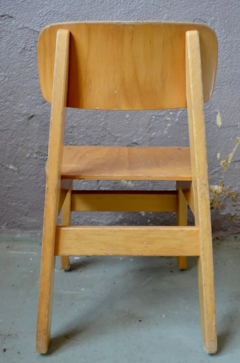 Online Pamono Wooden Childrens Chair, 1960s