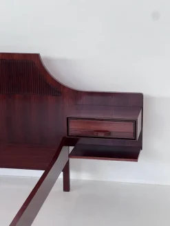 Best Pamono Wooden Double Bed by Gianfranco Frattini, 1950s