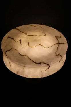 Pamono Wooden Floor Lamp with Glass Shade, 1940s><noscript><img width=