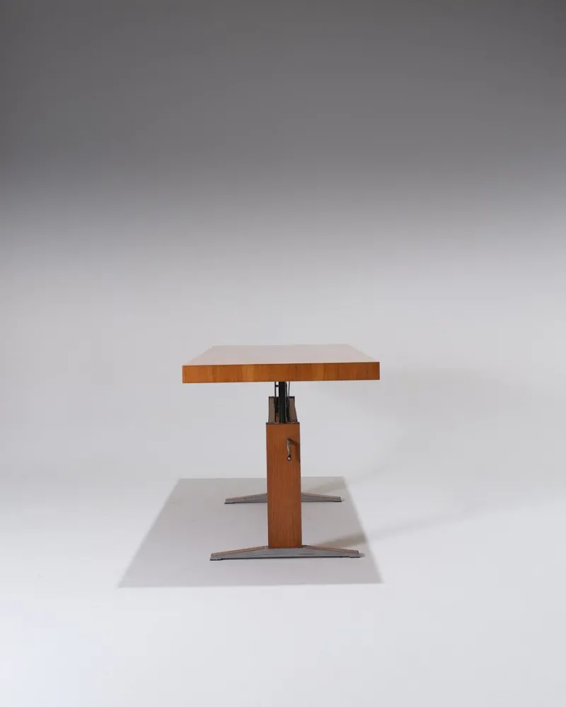 Best Pamono Wooden Height-Adjustable Dining Table, 1970s